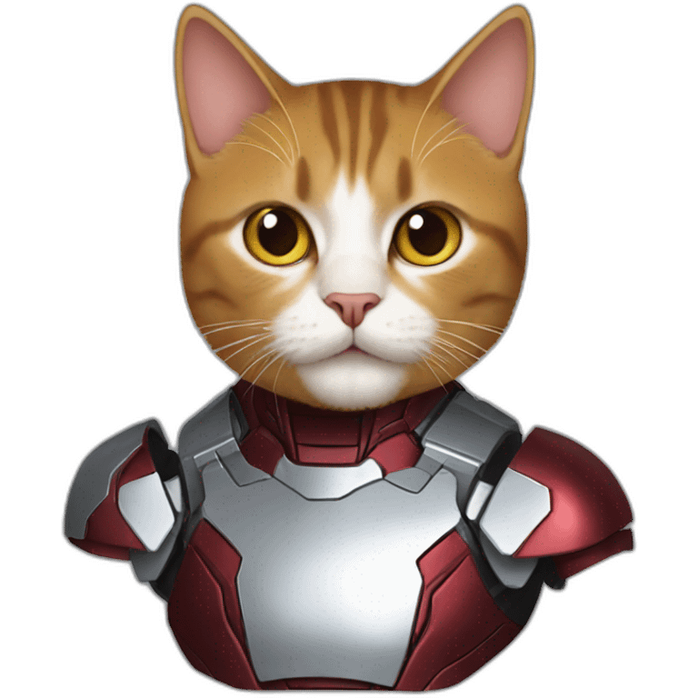 Cat as ironman emoji