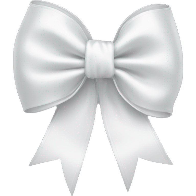 white satin bow emoji