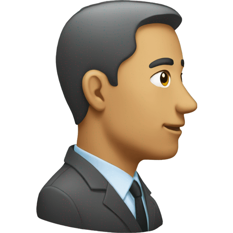 head of department side view emoji emoji