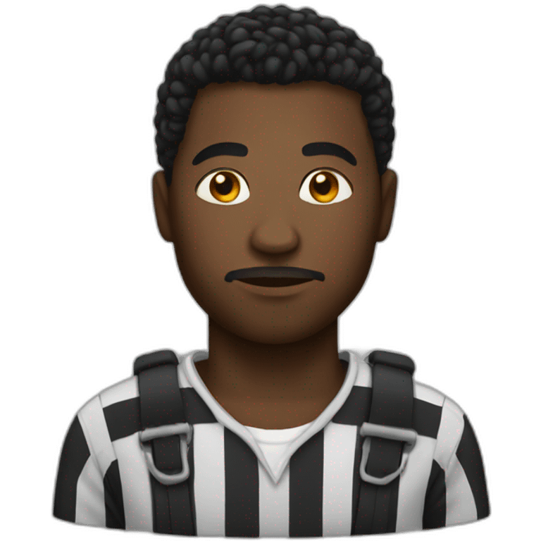 black prisoner emoji