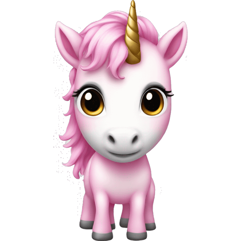 Cute unicorn pink emoji