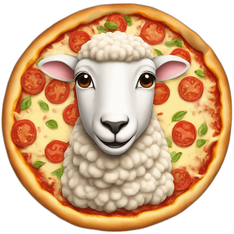 sheep on pizza emoji