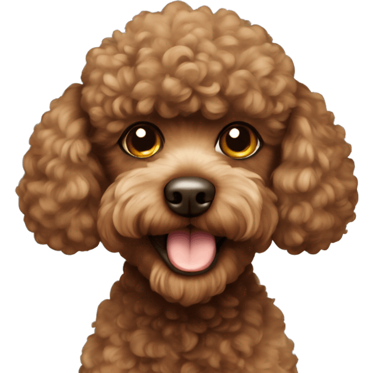 Brown toypoodle emoji