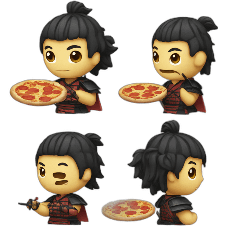 samurai-eat-pizza emoji