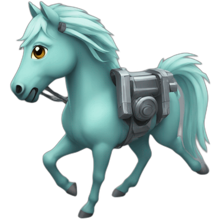 Hors flying laser emoji