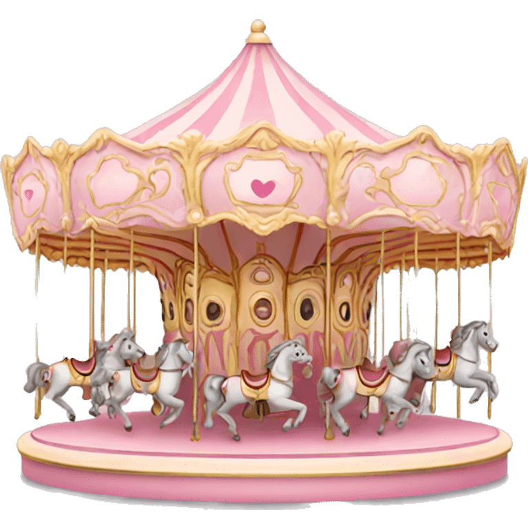 Light pink carousel  emoji