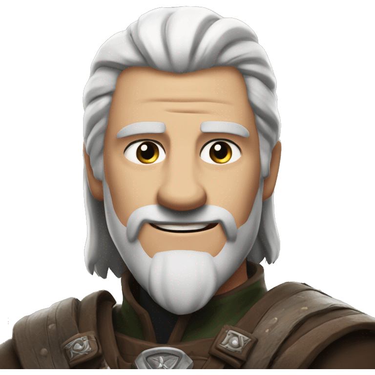 Gerald from rivia, person of The Witcher, give a thumbs up. emoji