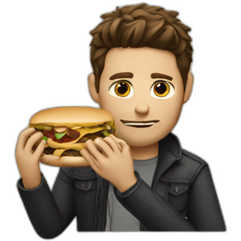 Dean Winchester eating emoji