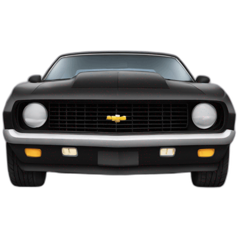 emo driving a camaro emoji