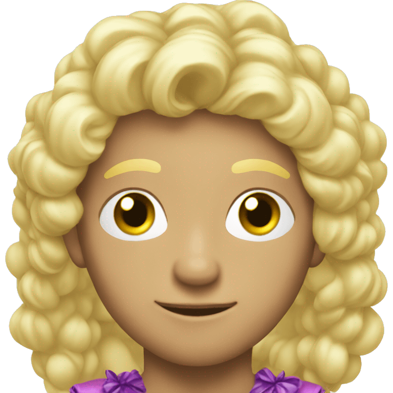 blonde man in fairy costume emoji