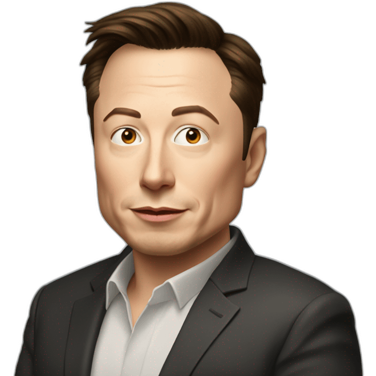 Elon musk dans leace emoji