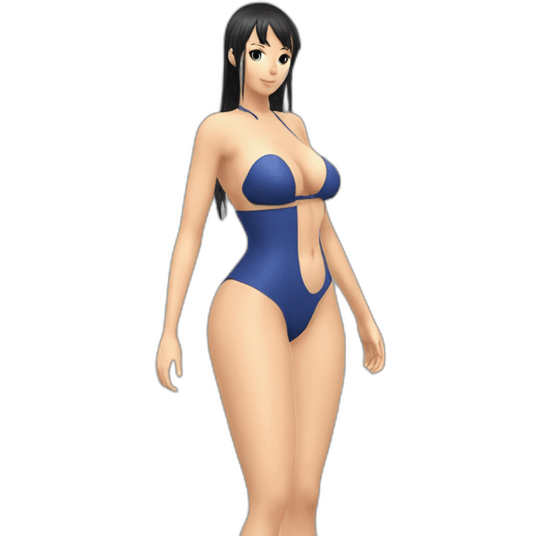 nico robin full body pawg micro bikini only back focus emoji