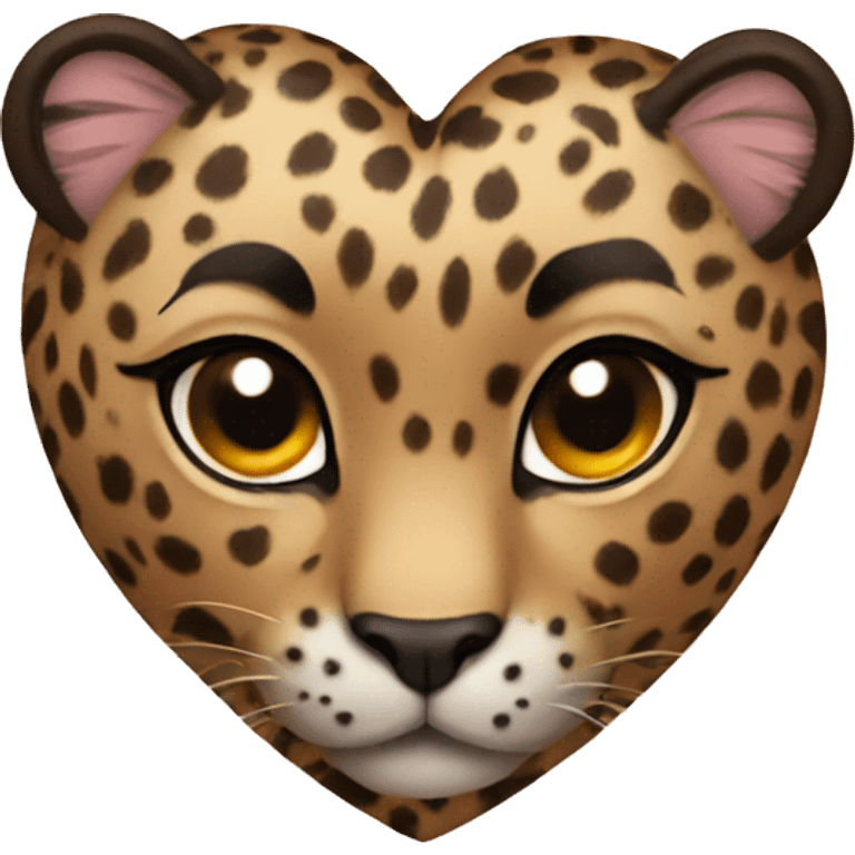 leopard heart emoji