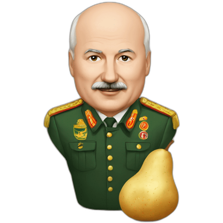 Lukashenko with potato emoji