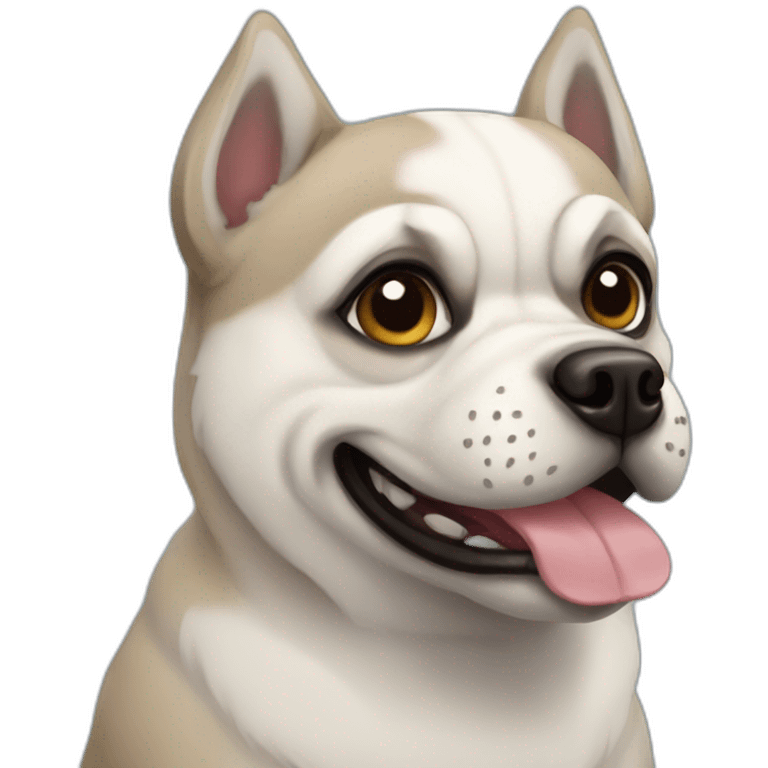 Husky pug emoji