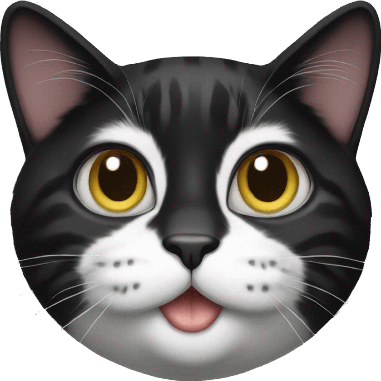 Tuxedo cat emoji