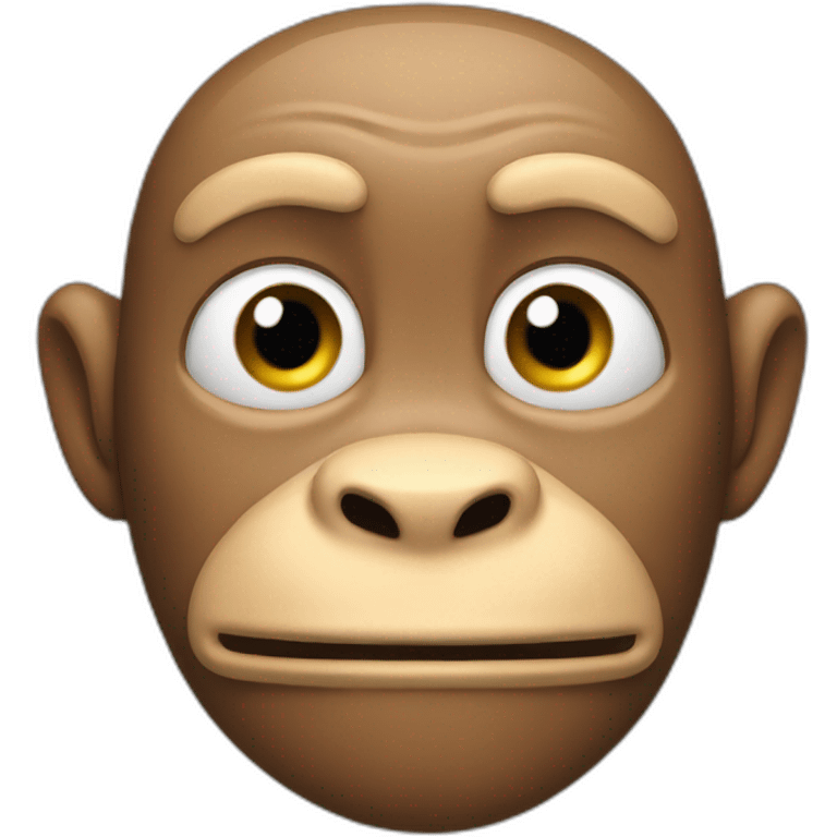 la tête d'un singe emoji