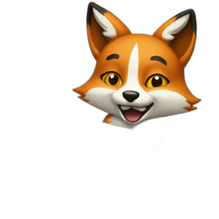 A fox eating tacos  emoji