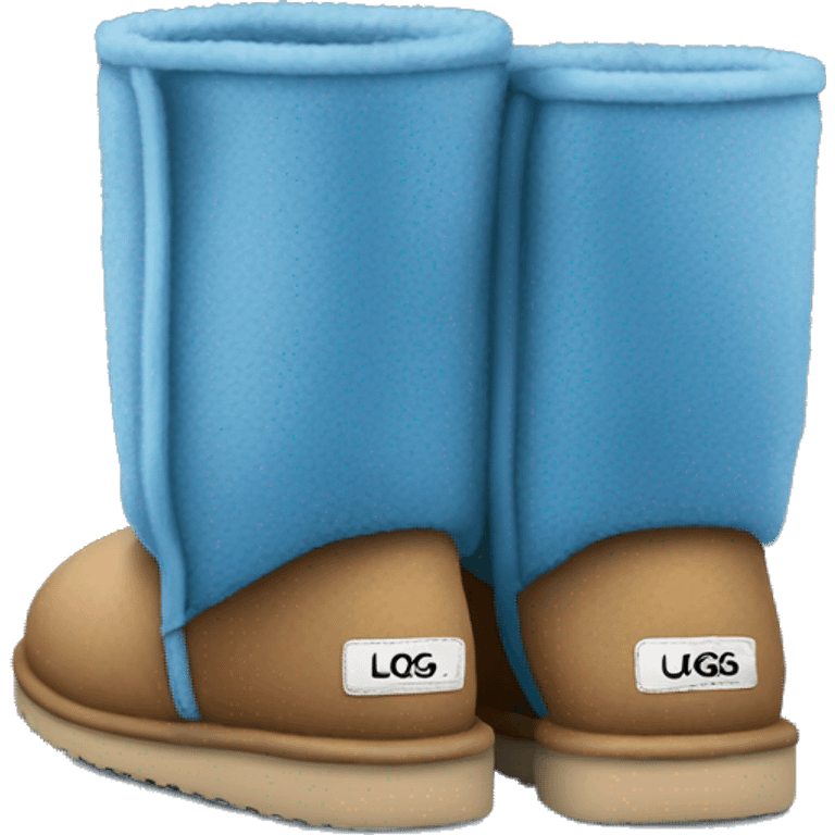 Blue pair of uggs emoji