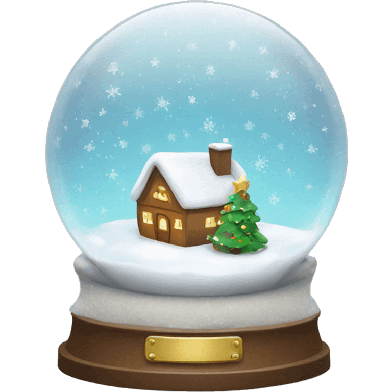 Christmas snow globe  emoji