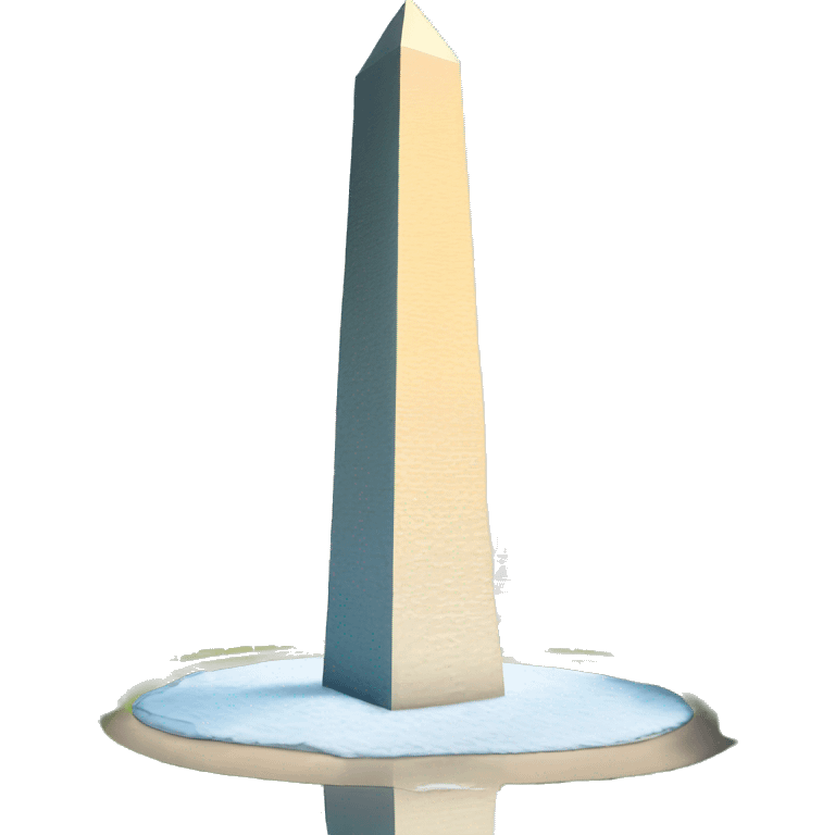 Washington monument with two scoops of ice cream at the base ￼ emoji