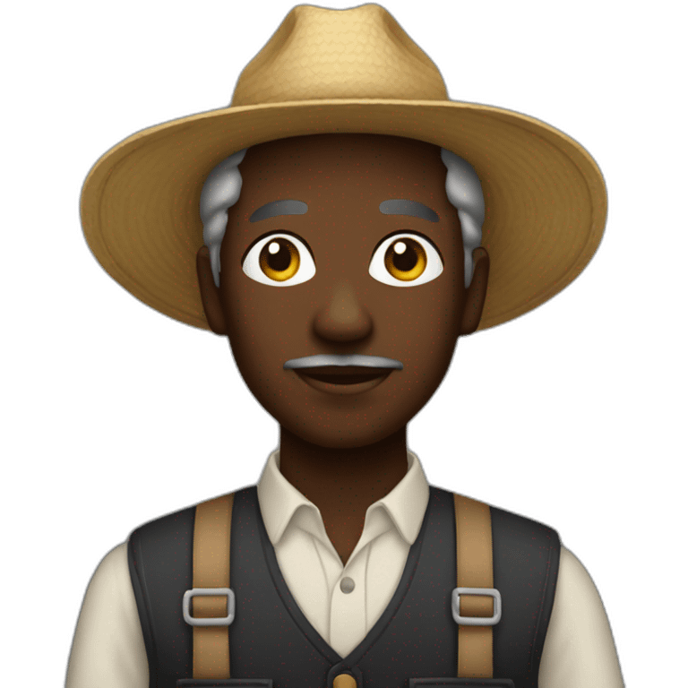 black agricultor emoji