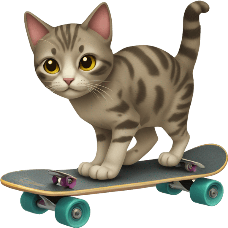 cat on a skateboard emoji