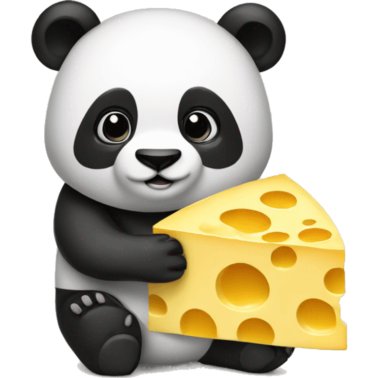 Panda with cheesehead emoji