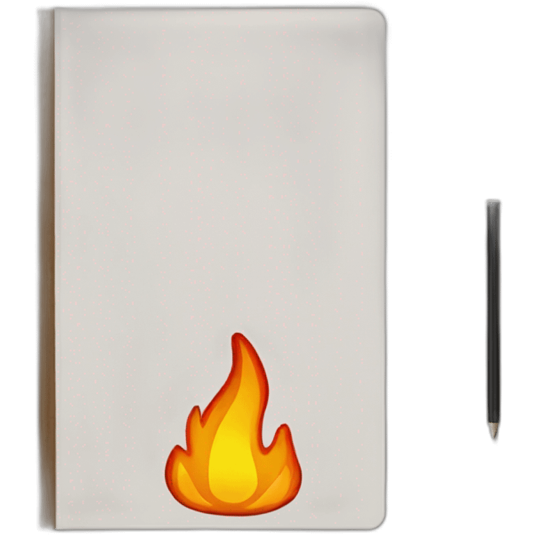 fire notebook emoji