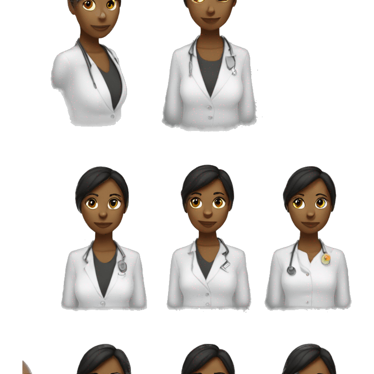 beautiful data analyst female black emerican emoji