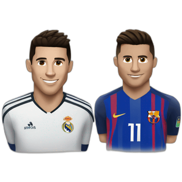 cristiano ronaldo et messi emoji