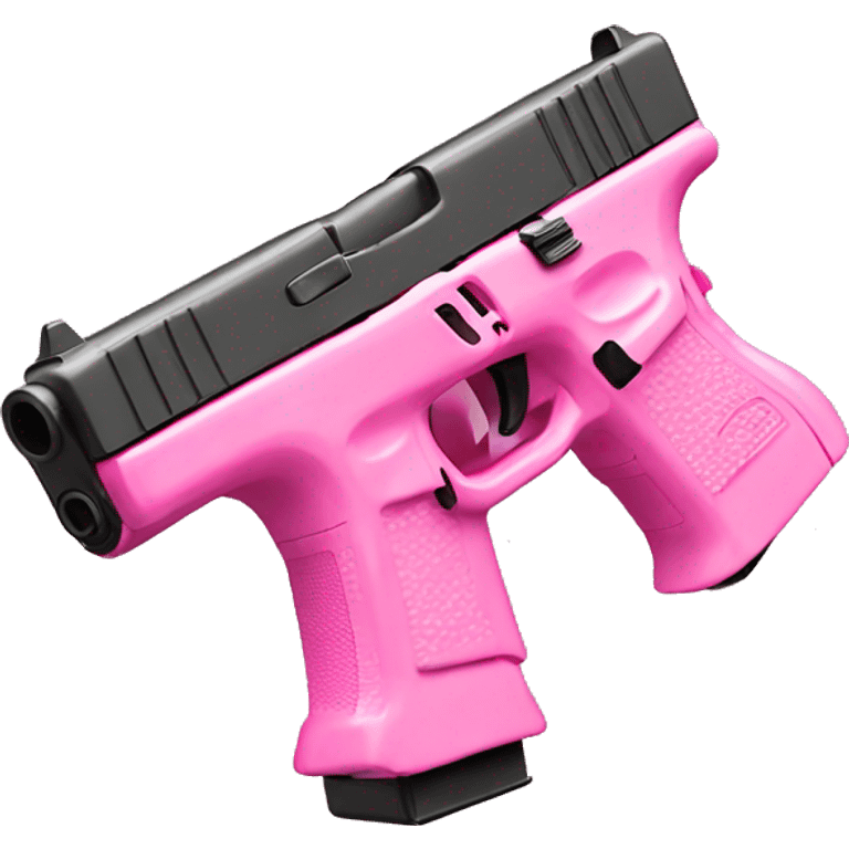 pink Glock with bows emoji