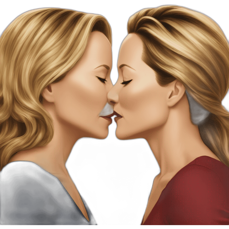 maria bello diane lane kissing each other long haired version emoji