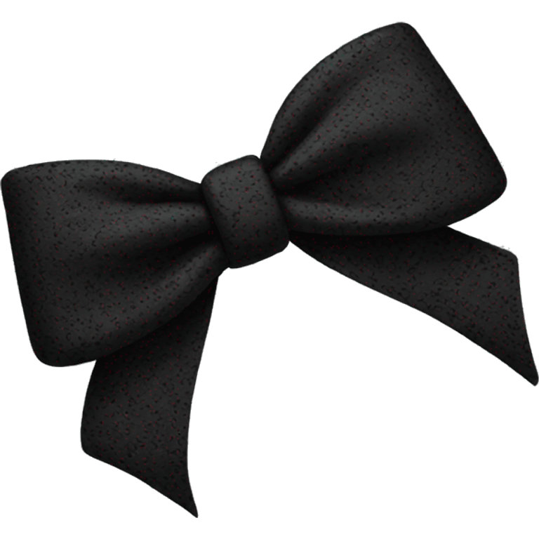 Black lace bow emoji