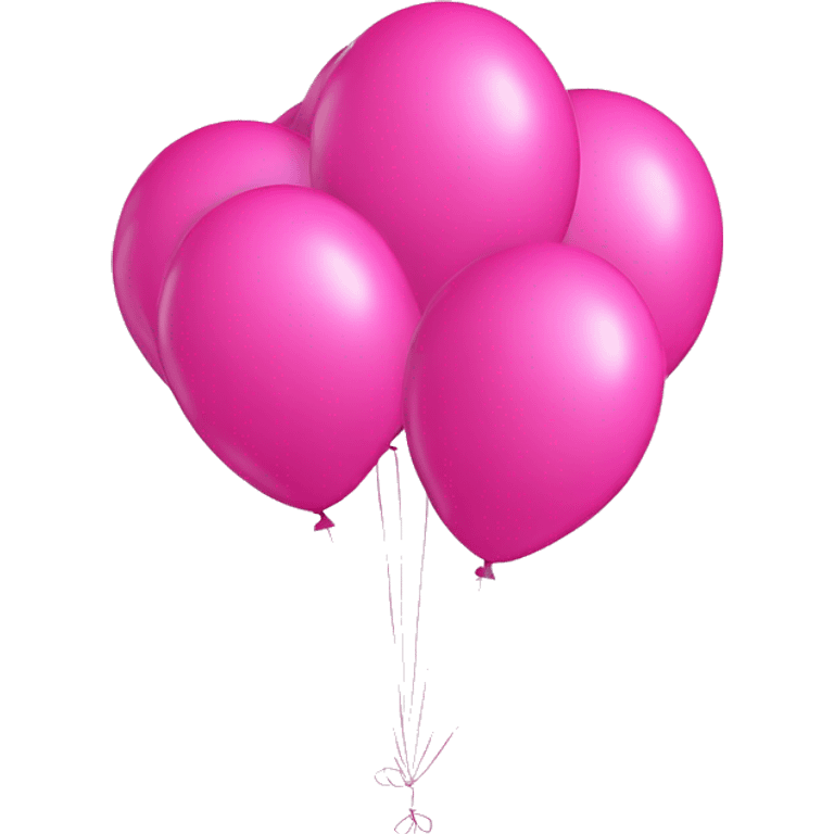 2025 as 4 pink balloons  emoji