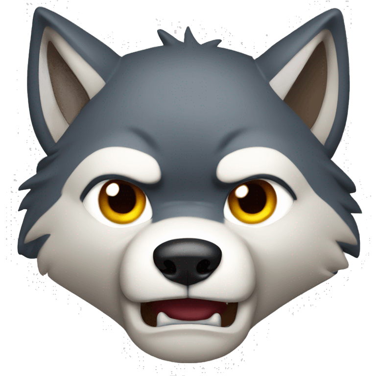 angry wolf memoji emoji