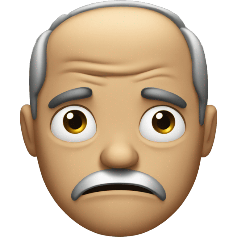 grumpy person emoji