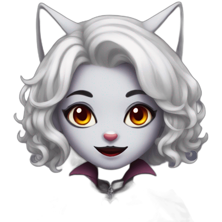 vampire cat girl emoji