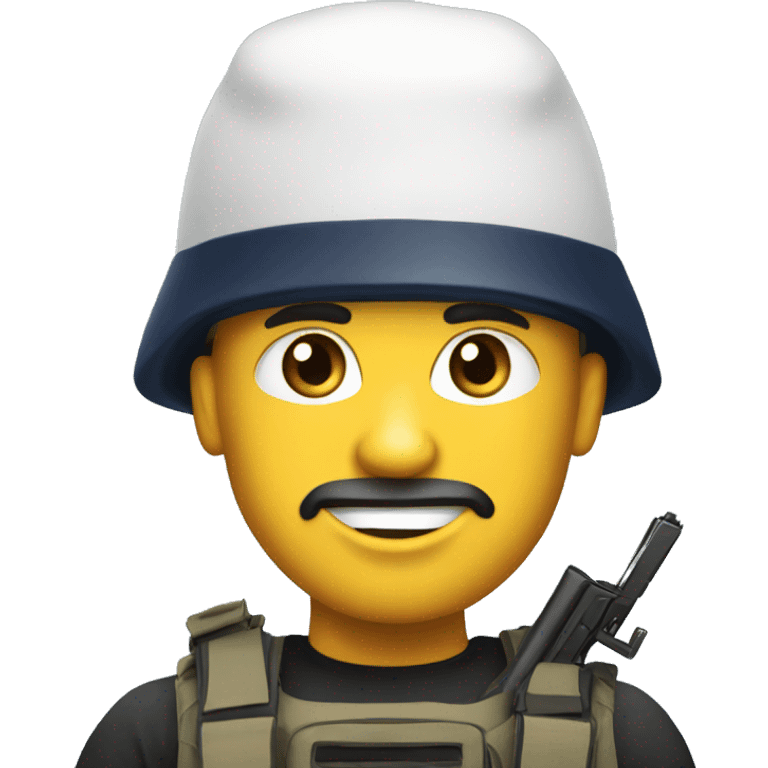 Navy seal with smart phone emoji