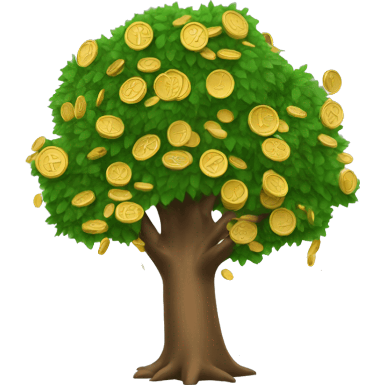 tree with coins emoji