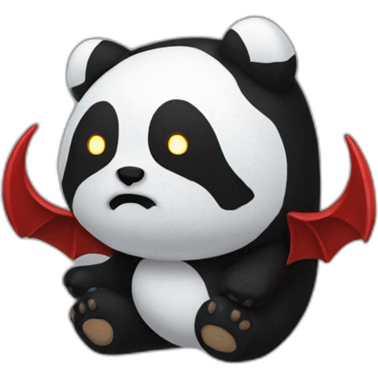 Monokuma with devil horns emoji