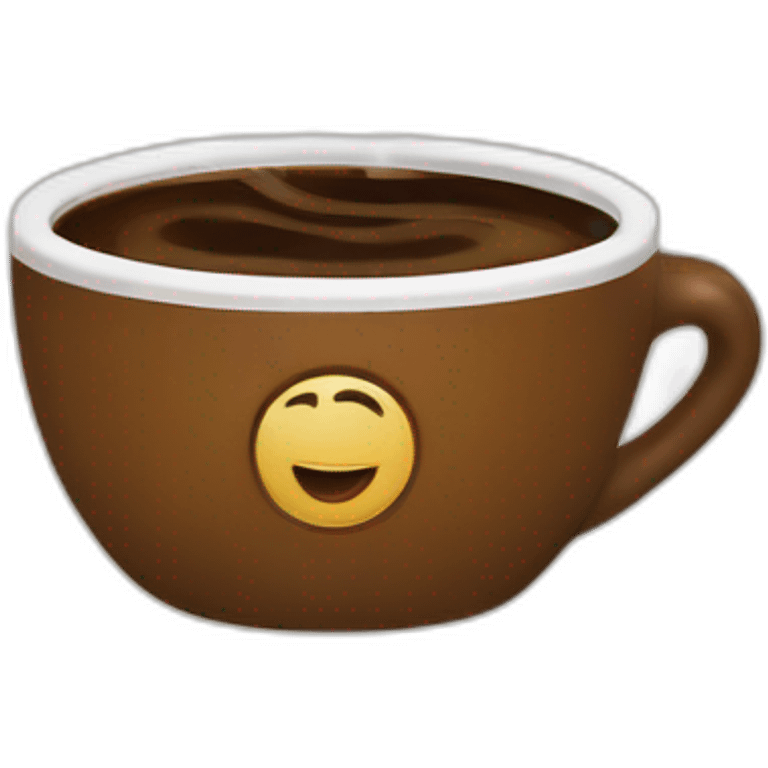 Coffee cup logo with coffee club writing on it emoji