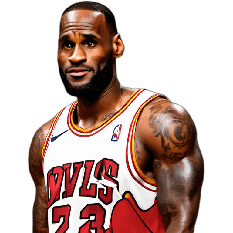 Lebron James se fait gifler par Michael Jordan emoji