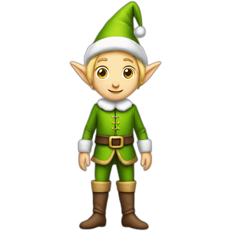 Elf posing full body emoji