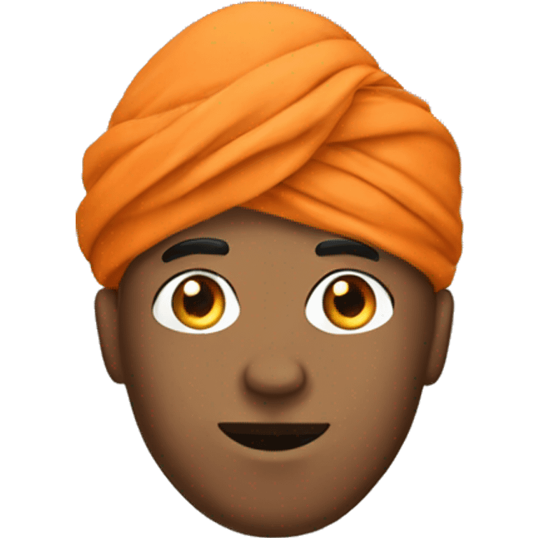 turban orange white guy emoji