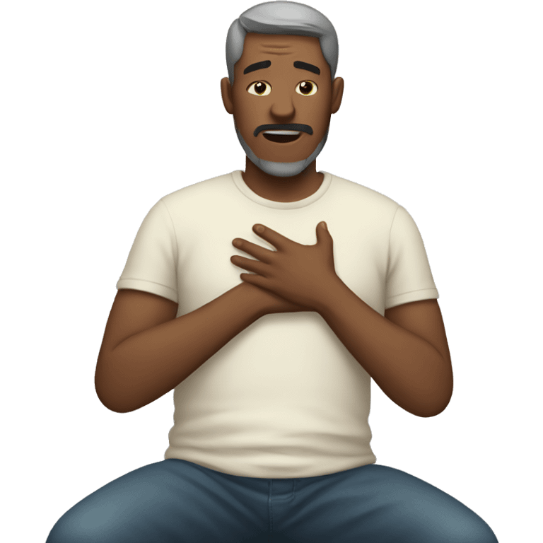 MAN WITH STOMACH PAIN emoji