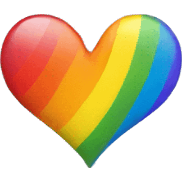 A rainbow heart emoji