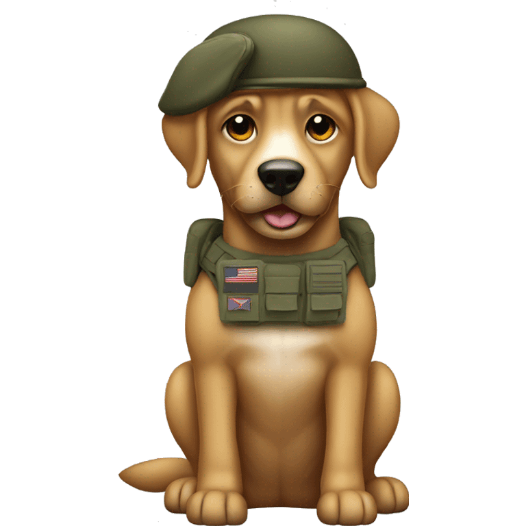 Army dog emoji