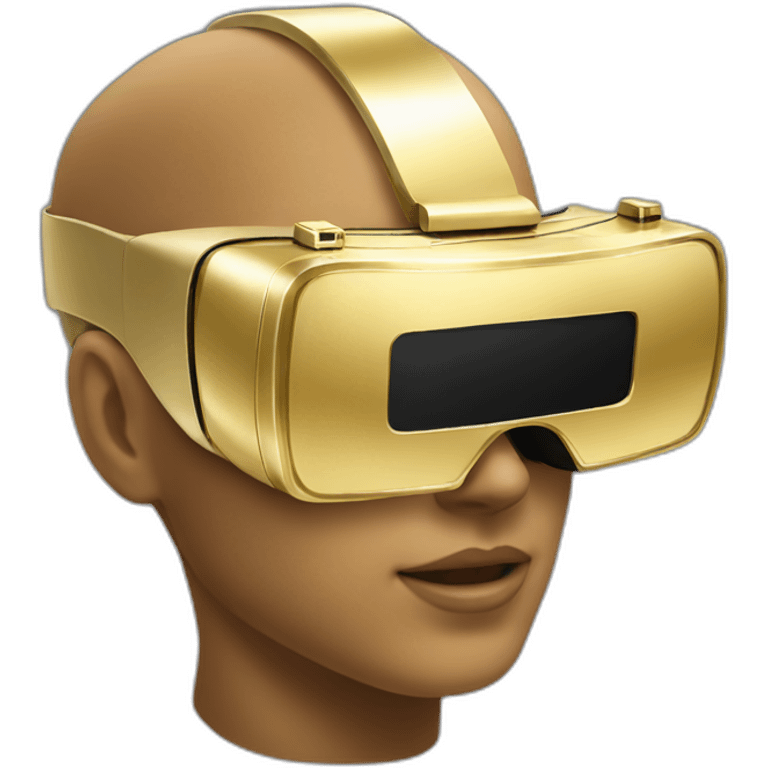 gold vr headset emoji