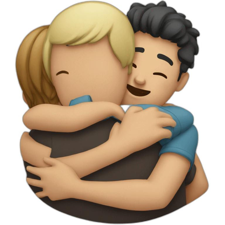 Hugging people emoji